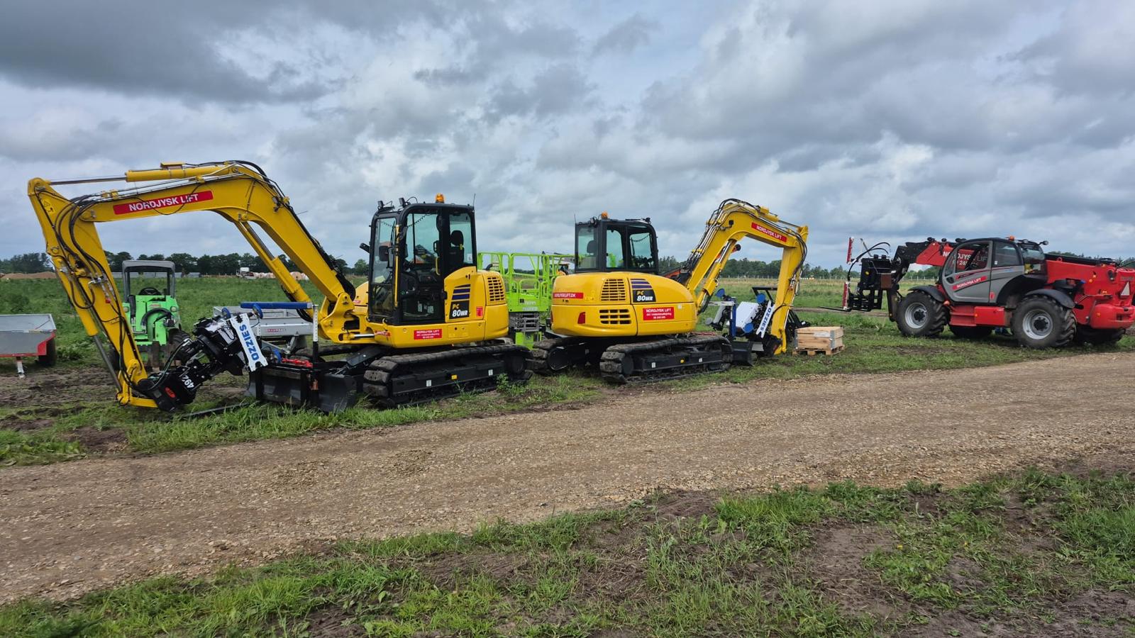 COH pile driving and earthworks machinery staged on site